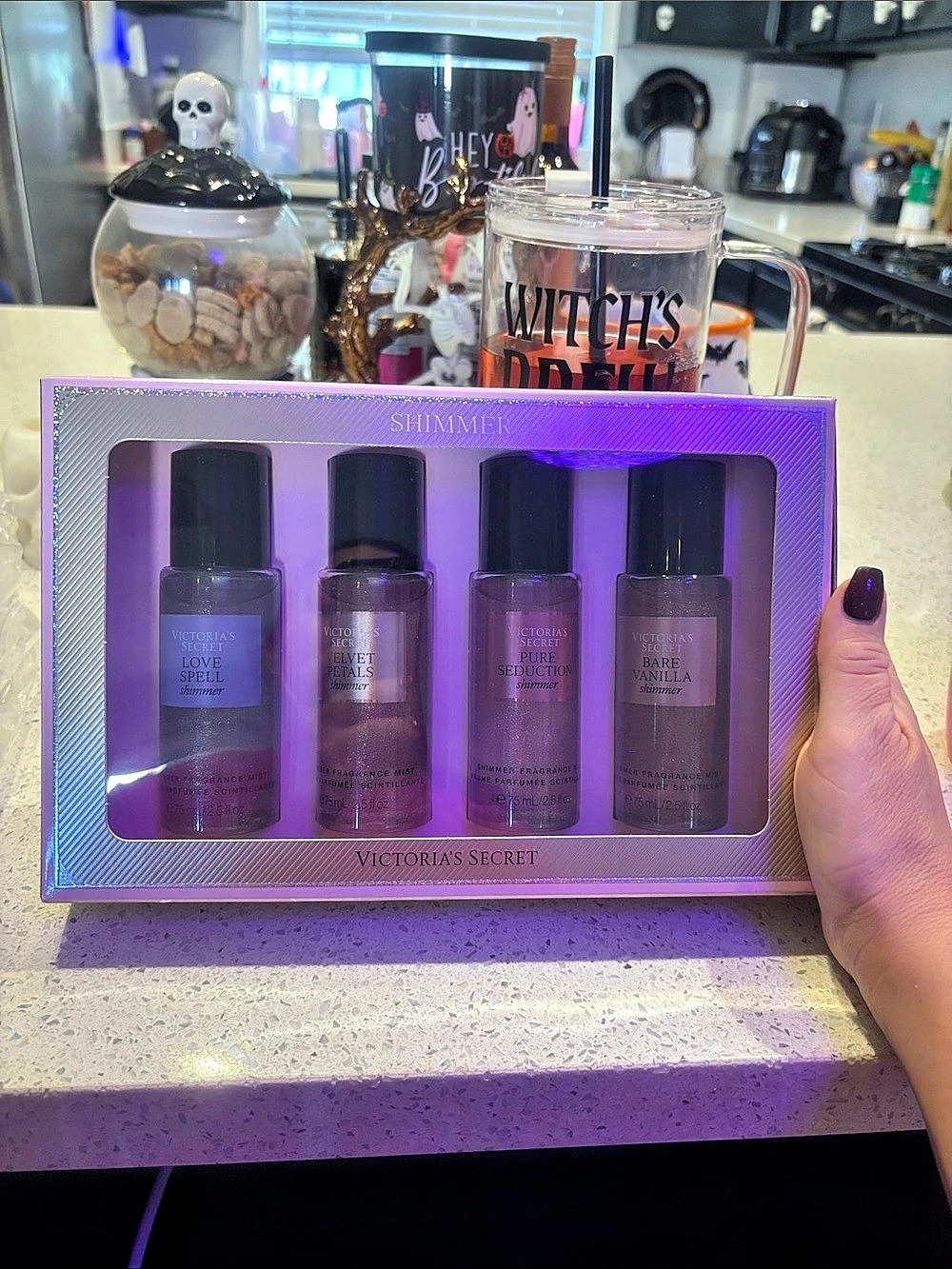 Victoria's Secret The Best of Shimmer Fragrance Mist Gift Set 4-Piece Fragrance